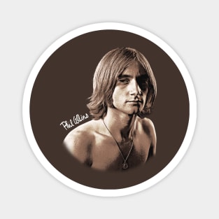 Phil Collins Long hair Fan Art Magnet